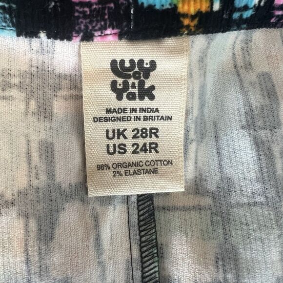 Lucy And Yak Original Dungaree Size 24 R Colorful Vinci Organic Cotton Corduroy - Picture 9 of 10